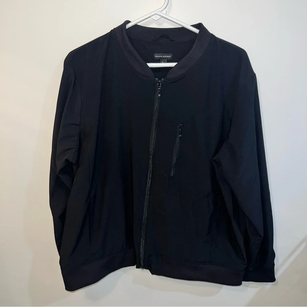 Banana Republic Men’s XL Lightweight Black Bomber Jacket
